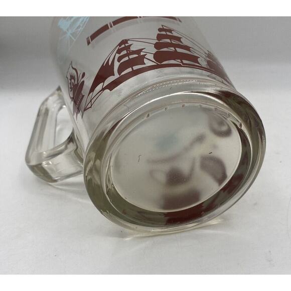 Vintage Anchor Hocking Colonial Heritage Design Ice Lip Glass Pitcher - Picture 6 of 6